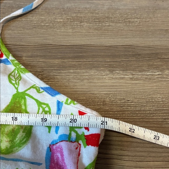 Cynthia Rowley Linen blend Tiered Maxi dress White print Brunch Vacation XL NWOT - Picture 5 of 12